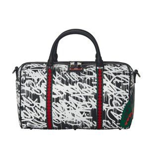 NWT Sprayground Black/white NIGHT NIGHT MINI DUFFLE Bag